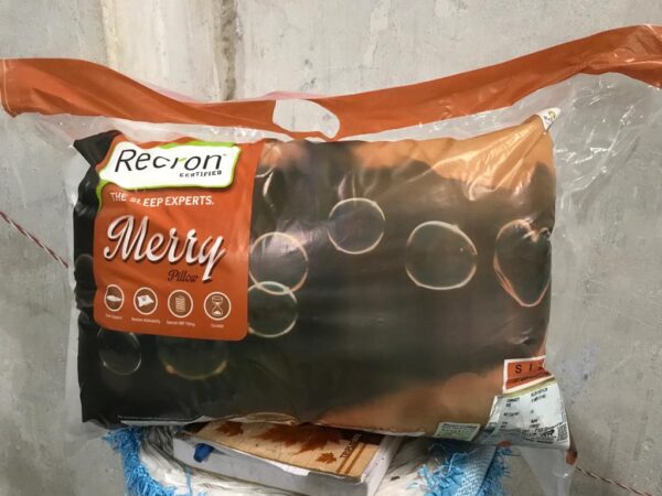 recron Fiber Certified Merry 16"x 24" Pillow (40 cm x 60 cm, Standard, White) -Pack of 2