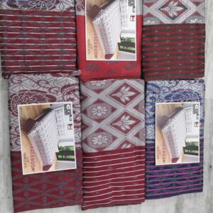 Silk Double Bed Sheet Set (1 Bed Sheet + 2 Pillow Covers)