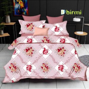 Luxury Microfiber Double Bed Sheet Set – King Size (1 Bed Sheet + 2 Pillow Covers)