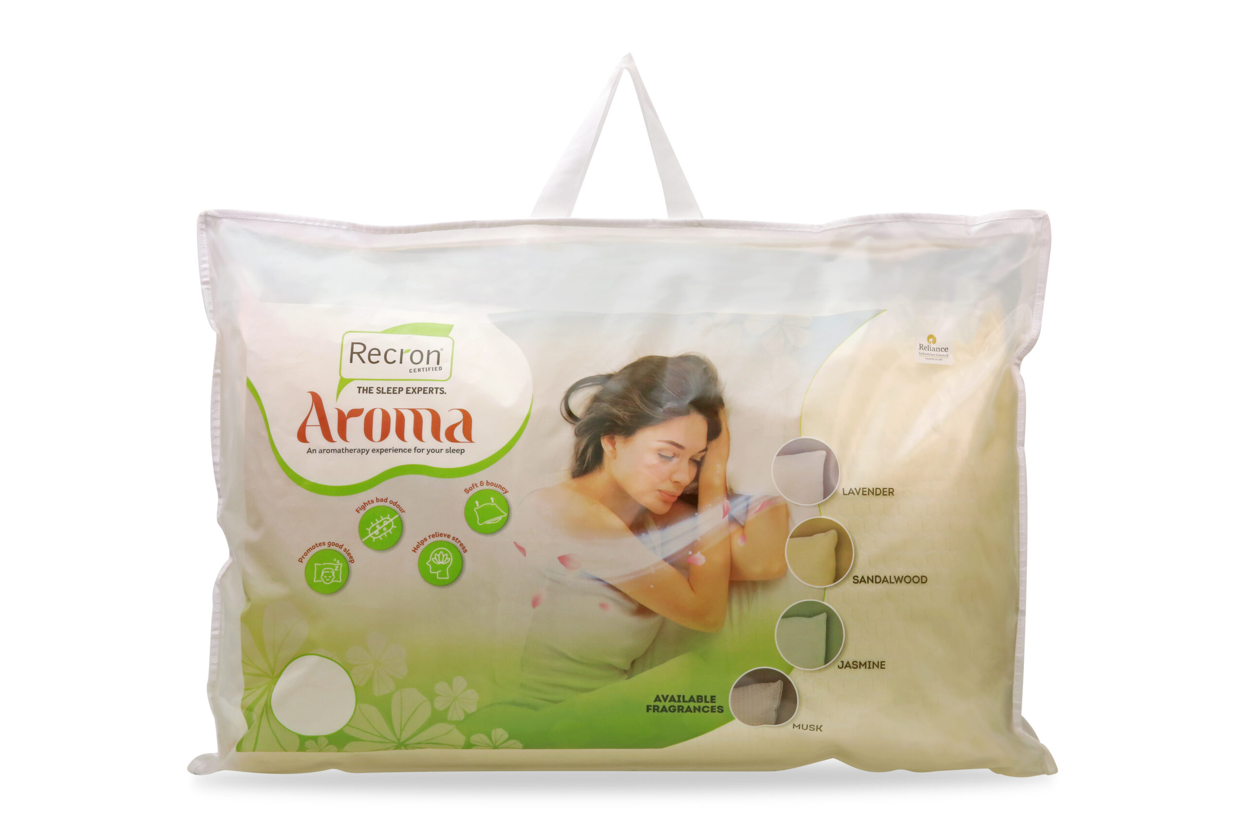 poly-aroma-f Recron Certified Aroma Pillow, 43x69cm (17x27 inches)